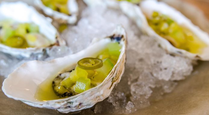 Pickled oysters